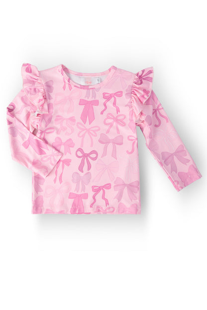 Twinkle Ties L/S Ruffle Tee