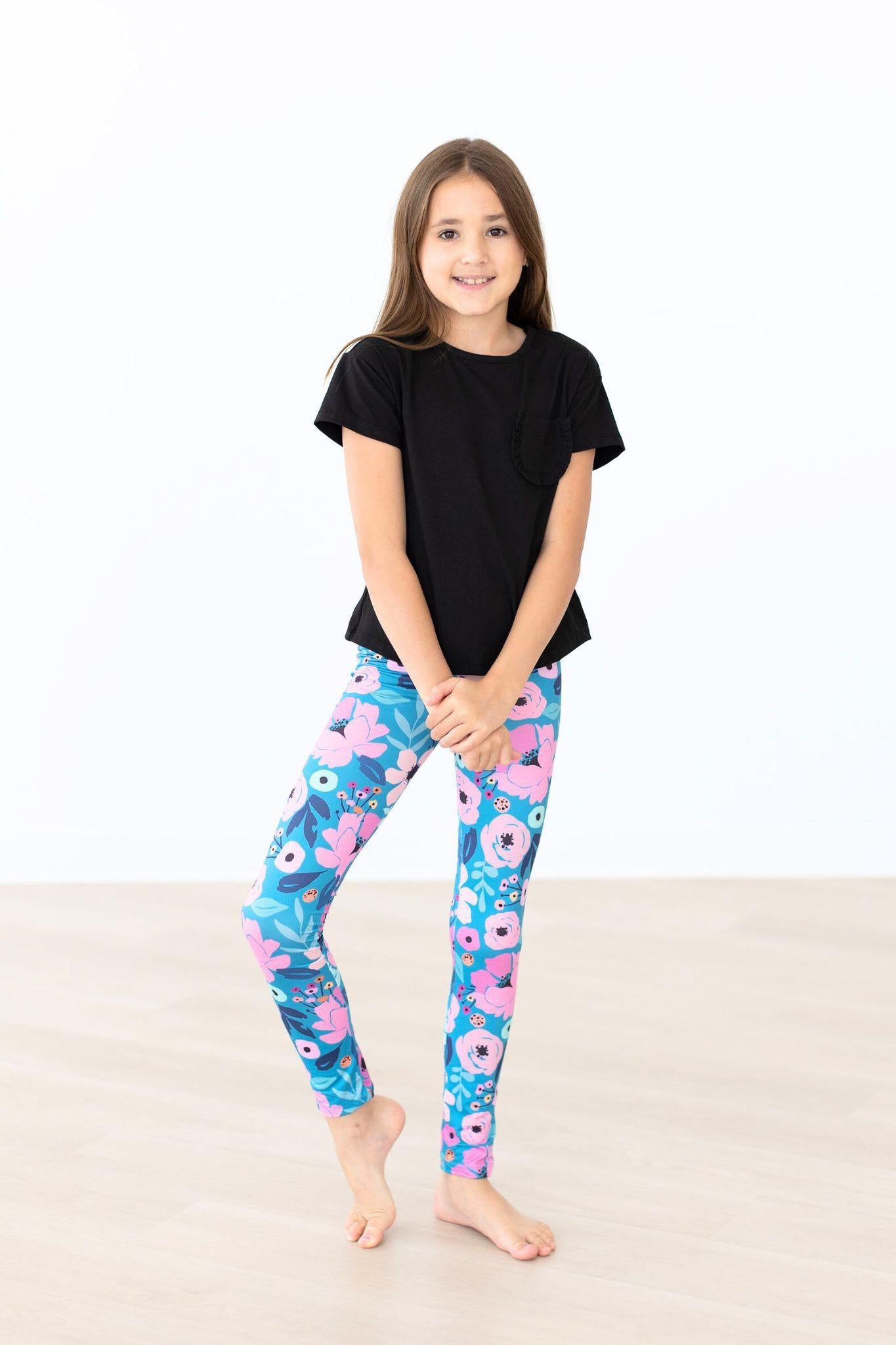 Twirling in Teal Leggings Mila & Rose ®
