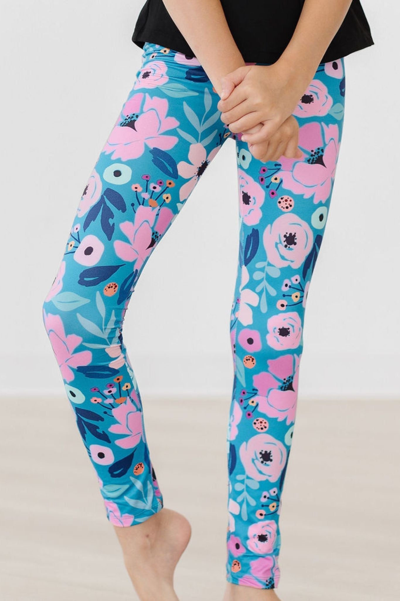 Twirling in Teal Leggings Mila & Rose ®