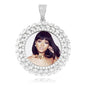 Grain Custom Photo Round Medallion Pendant Necklace Hip hop Jewelry