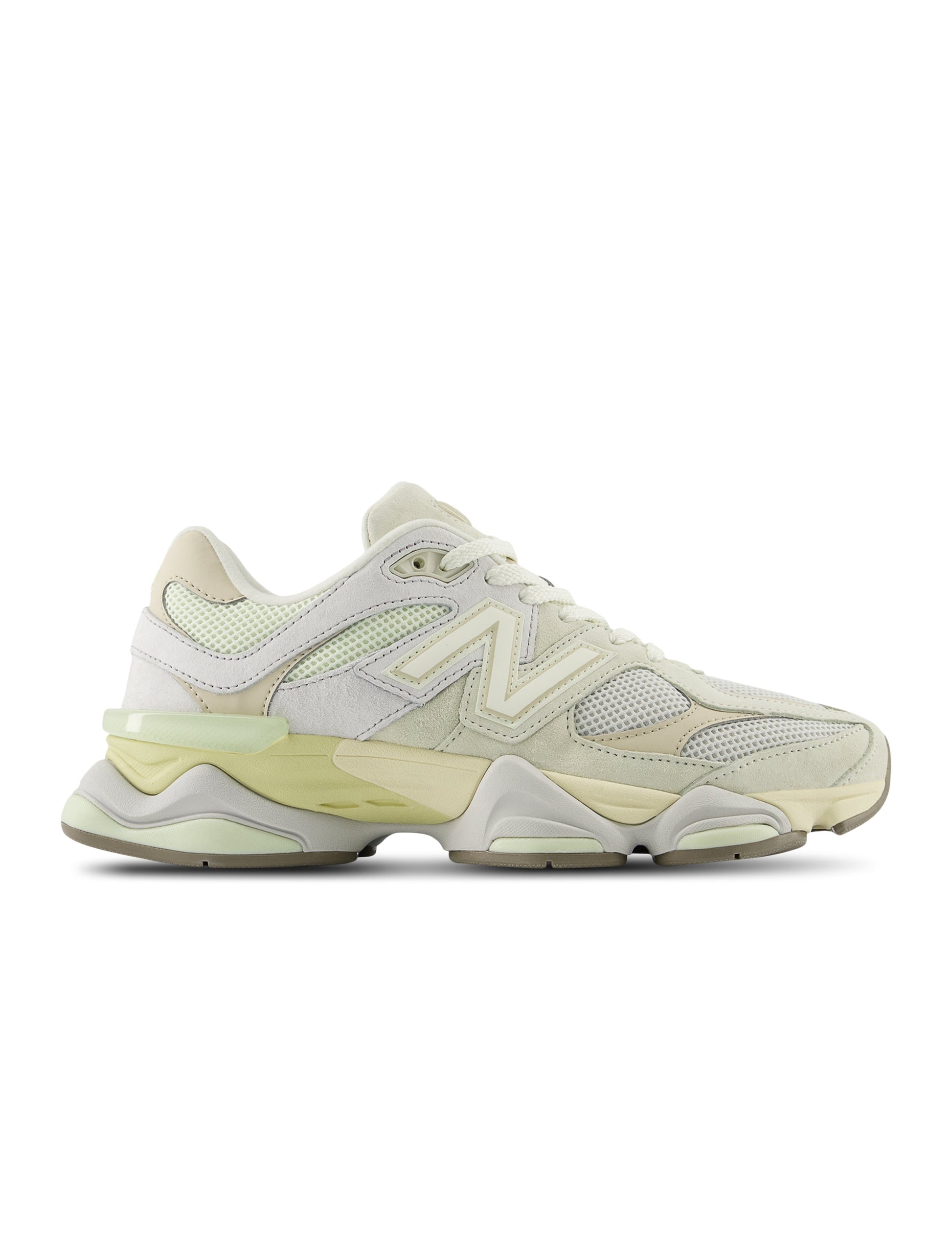 New Balance Mens 9060 Lifestyle Shoes  - White/Yellow Denim Exchange