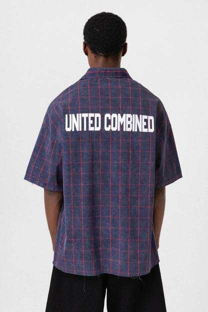 UNITED COMBINED Front Graphic Tee - Unique Design T-Shirt - Casual Statement Top Withinblack