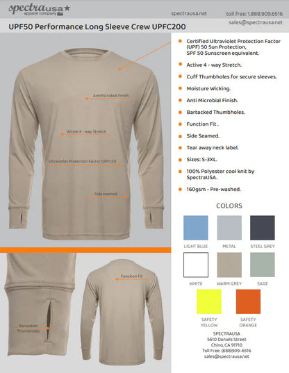 UPF 50 Performance Crew SpectraUSA