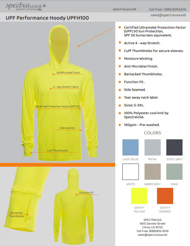 UPF 50 Performance Hoody SpectraUSA