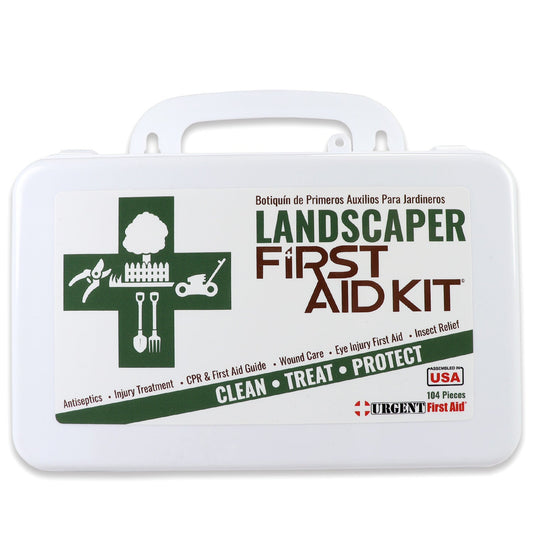 Landscaper's First Aid Kit - 10 Unit - 103 Piece - Plastic Case quakekits.com