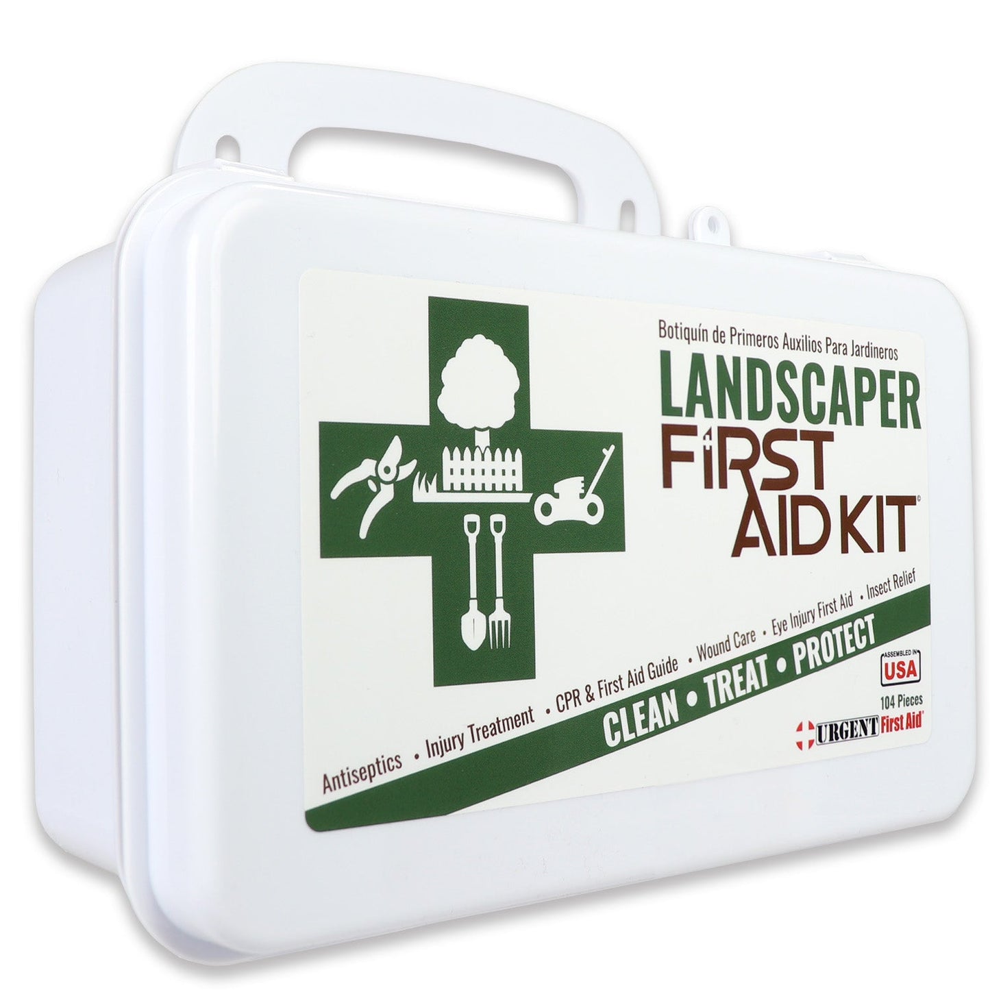Landscaper's First Aid Kit - 10 Unit - 103 Piece - Plastic Case quakekits.com