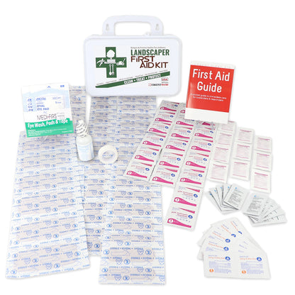 Landscaper's First Aid Kit - 10 Unit - 103 Piece - Plastic Case quakekits.com