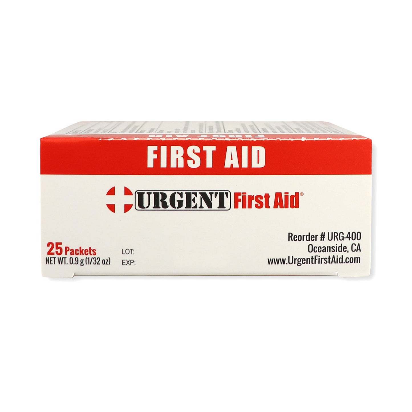 First Aid & Burn Cream .9gram, 25 Packets Per Box quakekits.com