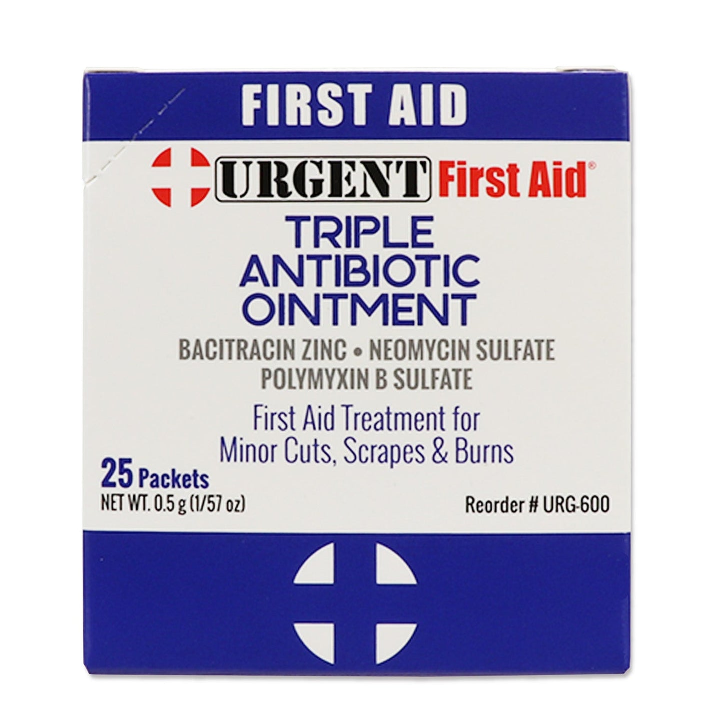 Triple Antibiotic Ointment, 0.5gm, 25 per box quakekits.com