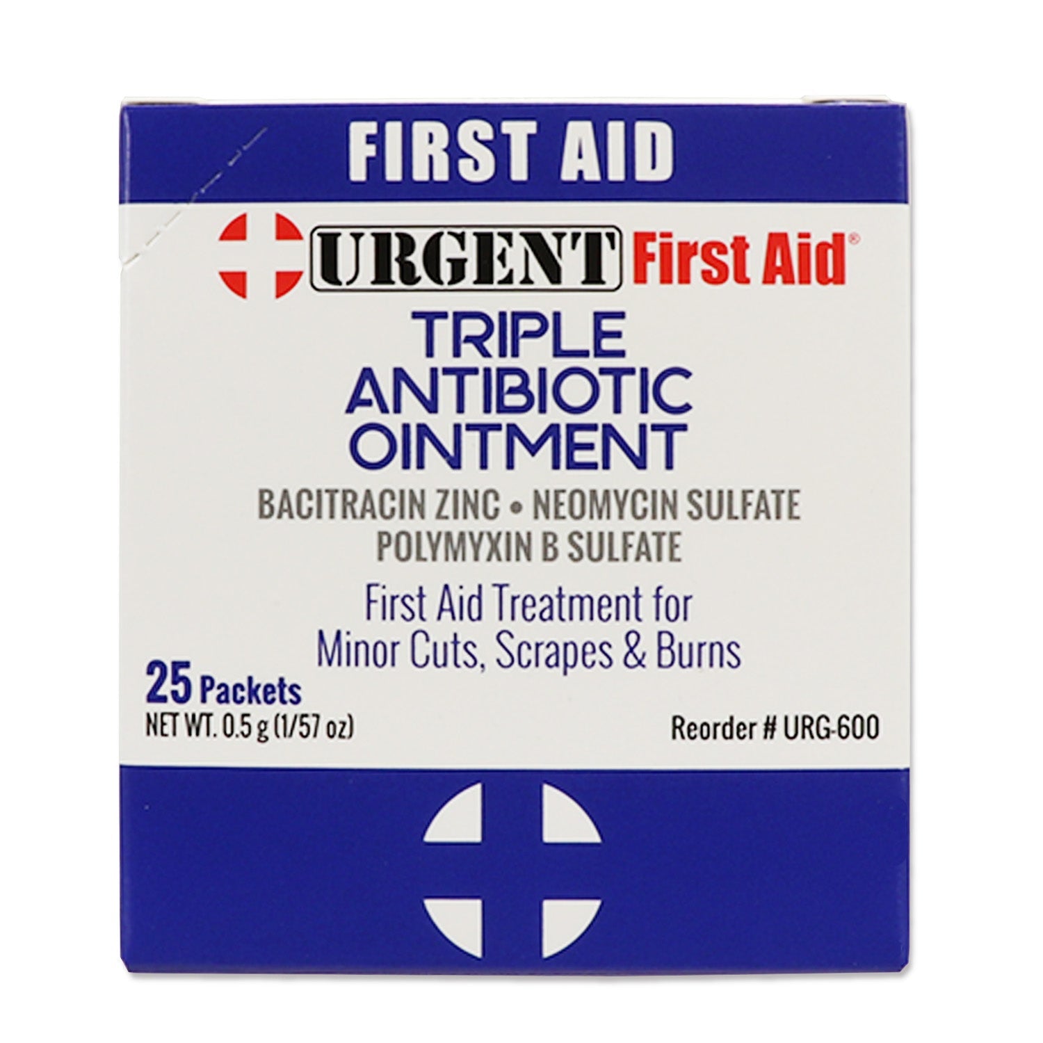 Triple Antibiotic Ointment, 0.5gm, 25 per box quakekits.com