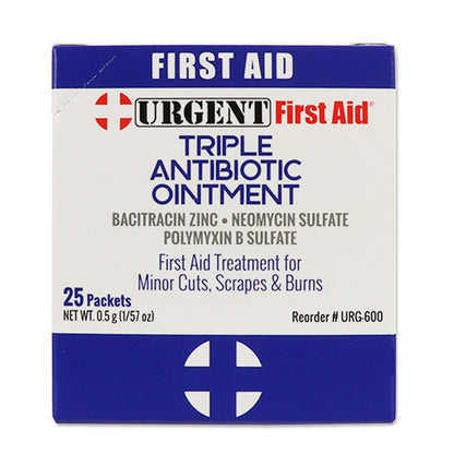 Triple Antibiotic Ointment, 0.5gm, 25 per box quakekits.com