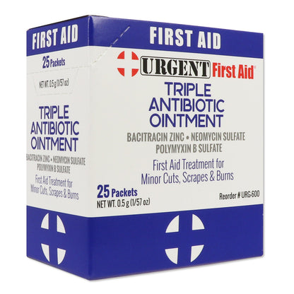 Triple Antibiotic Ointment, 0.5gm, 25 per box quakekits.com