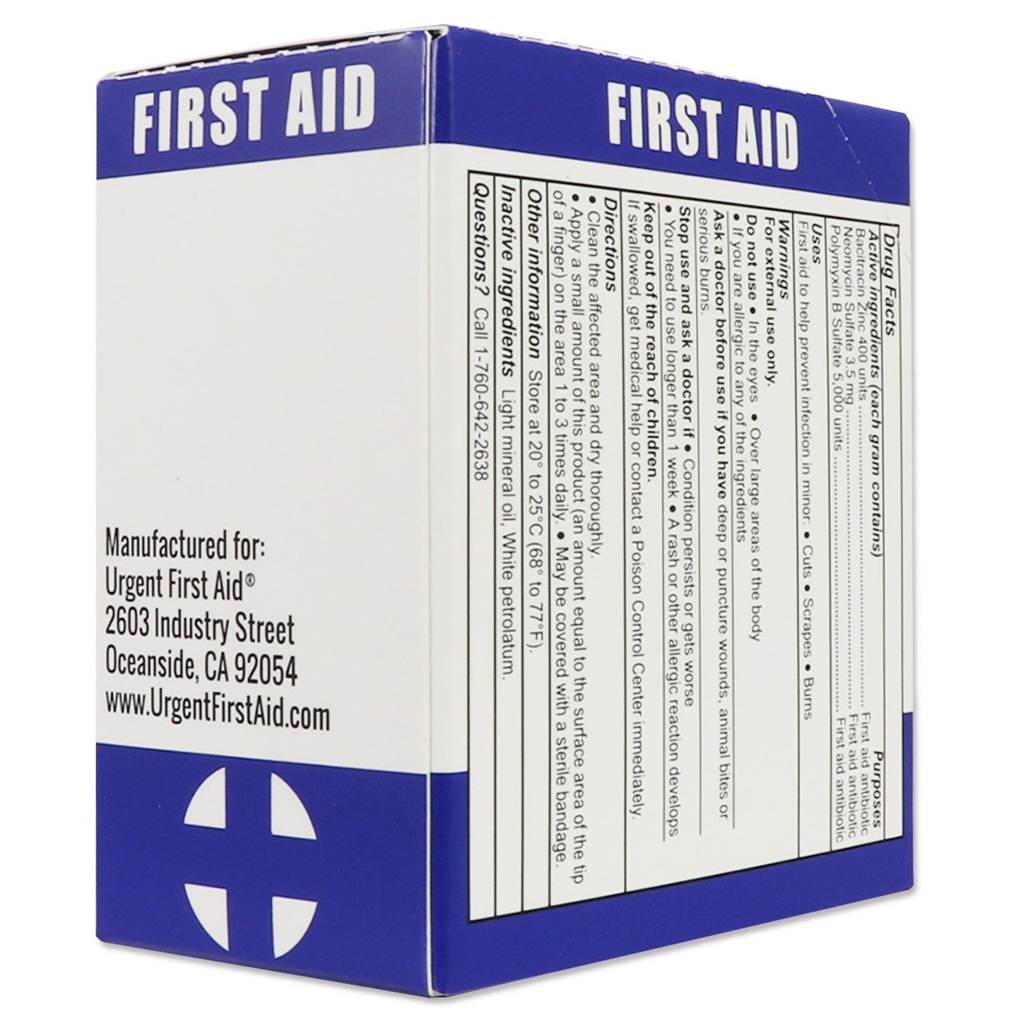 Triple Antibiotic Ointment, 0.5gm, 25 per box quakekits.com