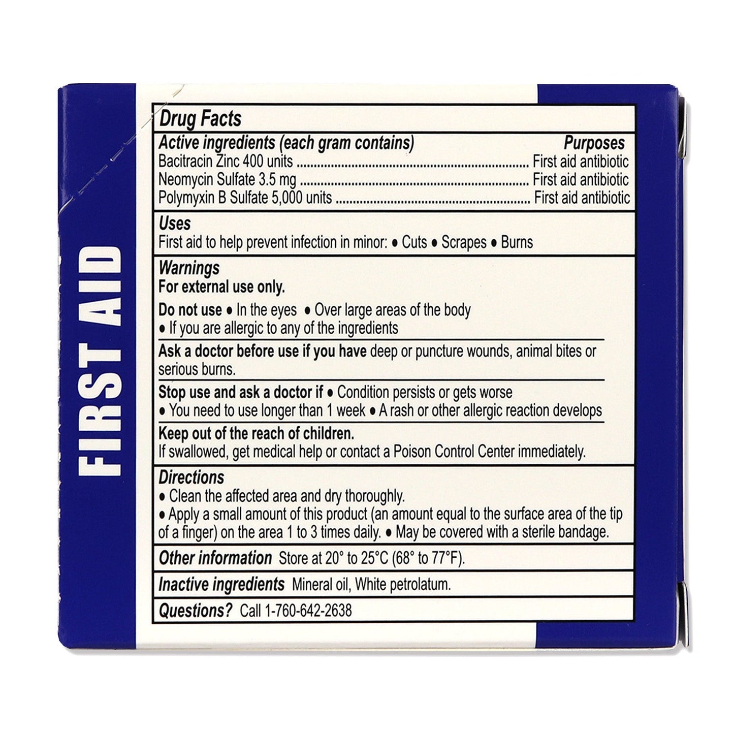 Triple Antibiotic Ointment, 0.5gm, 25 per box quakekits.com