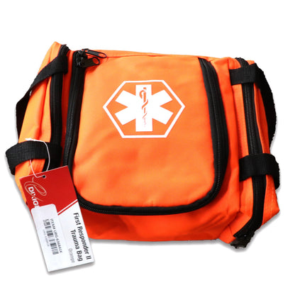 80 Piece First Responder Kit / Jump Bag - Orange quakekits.com