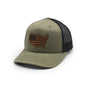 USA Country Flag Leather Patch Hat Shield Republic