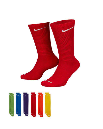 Nike Dri-Fit 6-Pack Cushioned Crew Socks - Rainbow Denim Exchange