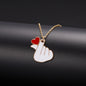 Heart Nurse Cap Doctor Necklaces Medical Equipment Stethoscope Syringe Pendant Hospital Style Jewelry