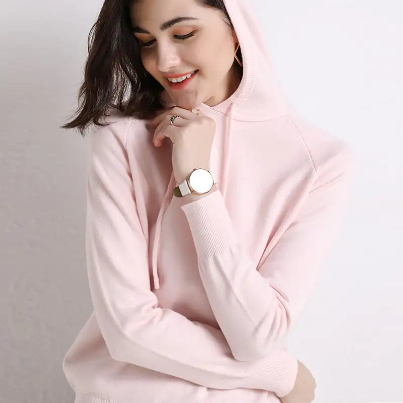 Hooded Thin Sweater for Women