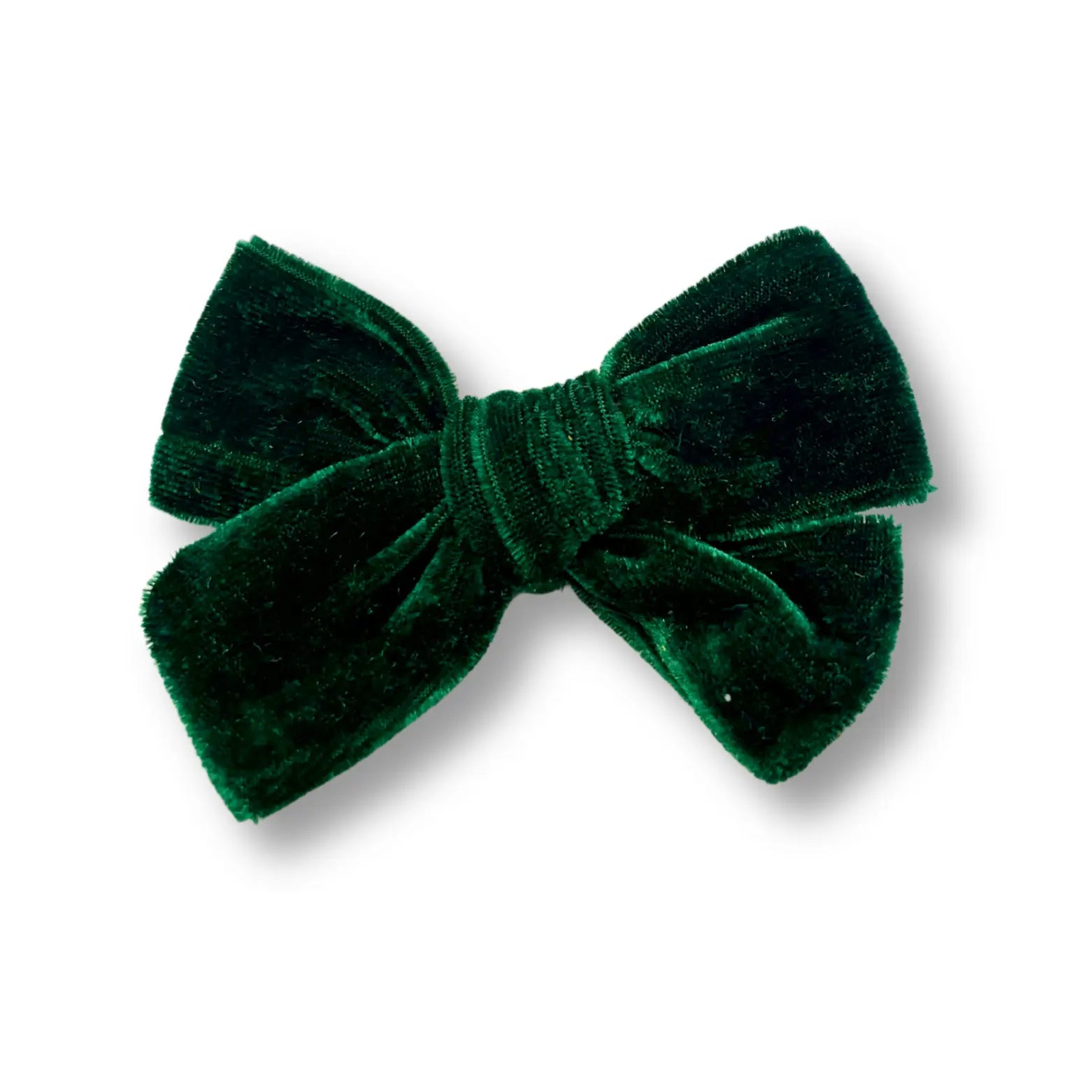 Forest Green Velvet Bow Enchanted Scrunch
