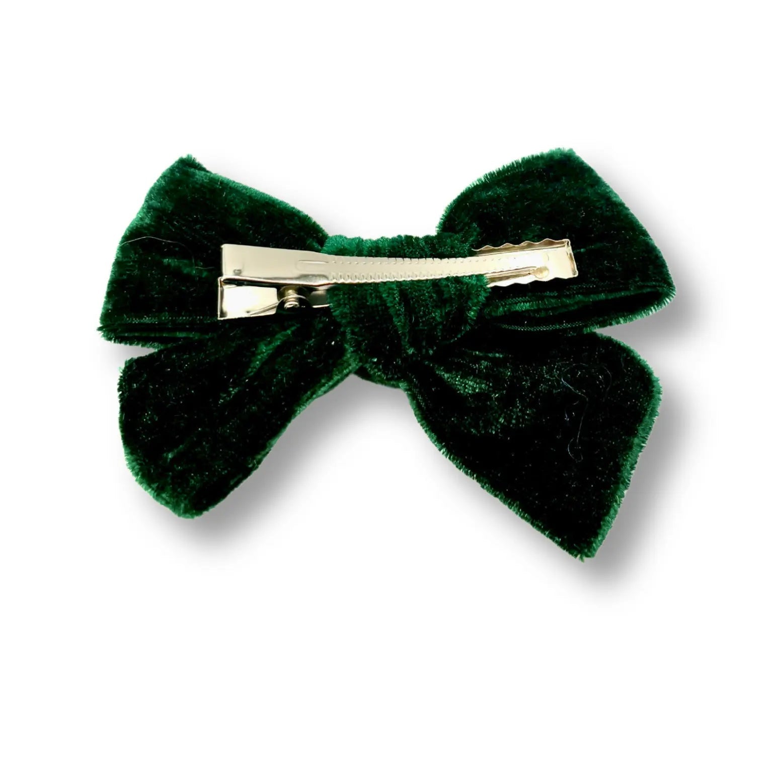 Forest Green Velvet Bow Enchanted Scrunch