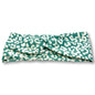 Teal Leopard Twist Knot Headband Enchanted Scrunch
