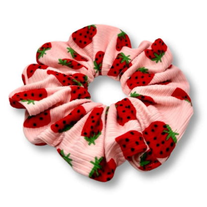 Strawberry Ribbed Scrunchie Enchanted Scrunch
