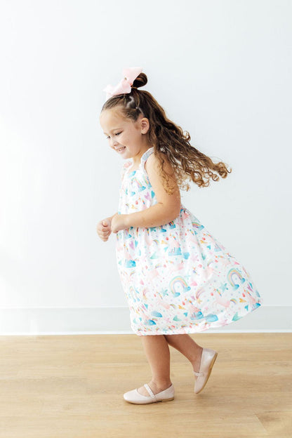 Unicorn Kisses Ruffle Cross Back Dress Mila & Rose ®