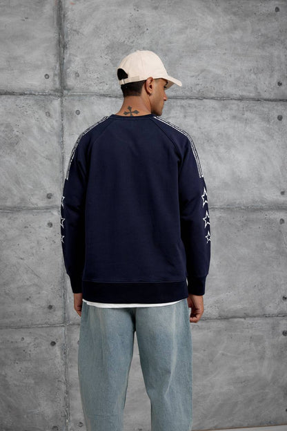 Unisex "98" Distressed Graphic Sweatshirt – Varsity Streetwear Pullover Withinblack