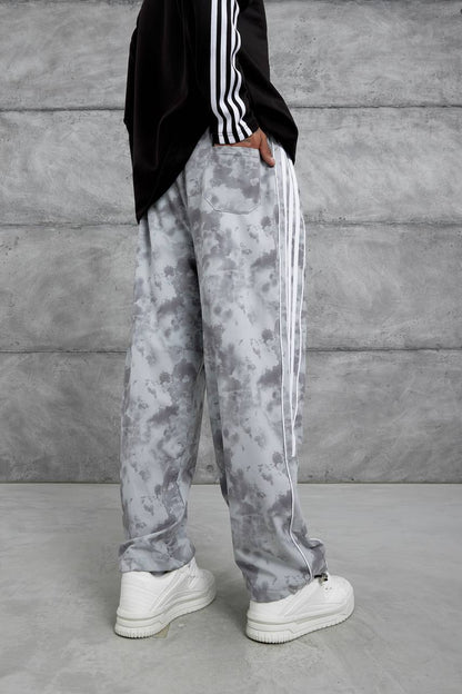 Unisex Cloud Wash Side Stripe Joggers – Streetwear Sweatpants Withinblack