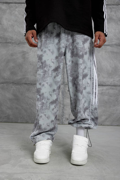 Unisex Cloud Wash Side Stripe Joggers – Streetwear Sweatpants Withinblack