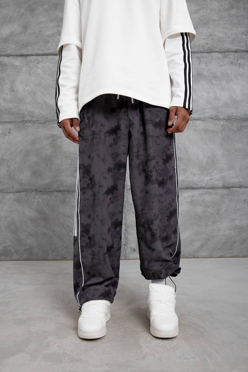 Unisex Cloud Wash Side Stripe Joggers – Streetwear Sweatpants Withinblack
