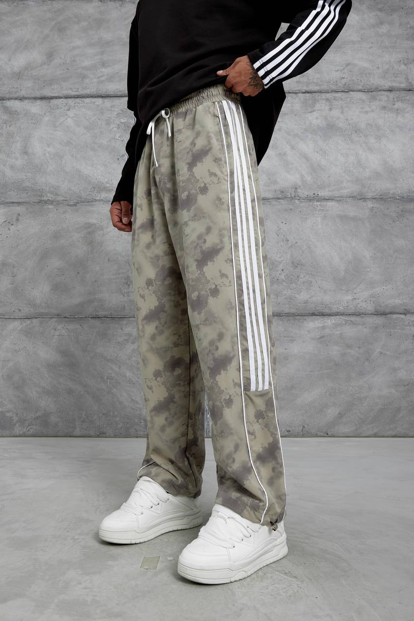Unisex Cloud Wash Side Stripe Joggers – Streetwear Sweatpants Withinblack