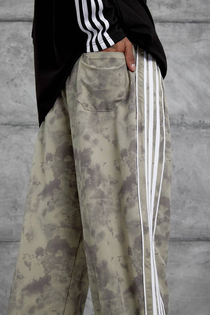 Unisex Cloud Wash Side Stripe Joggers – Streetwear Sweatpants Withinblack