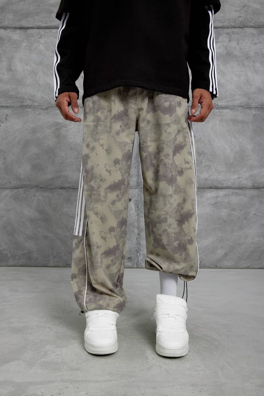 Unisex Cloud Wash Side Stripe Joggers – Streetwear Sweatpants Withinblack