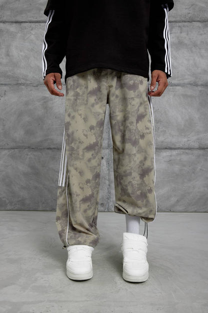 Unisex Cloud Wash Side Stripe Joggers – Streetwear Sweatpants Withinblack