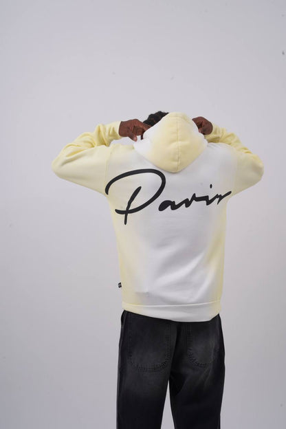 Unisex "Davis" Script Color Block Hoodie – Minimal Oversized Streetwear Withinblack