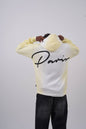 Unisex "Davis" Script Color Block Hoodie – Minimal Oversized Streetwear Withinblack