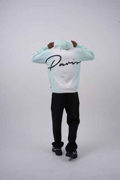 Unisex "Davis" Script Color Block Hoodie – Minimal Oversized Streetwear Withinblack