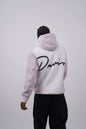 Unisex "Davis" Script Color Block Hoodie – Minimal Oversized Streetwear Withinblack
