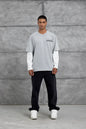 Unisex Layered Graphic T-Shirt – Distressed Boxy Long Sleeve Withinblack