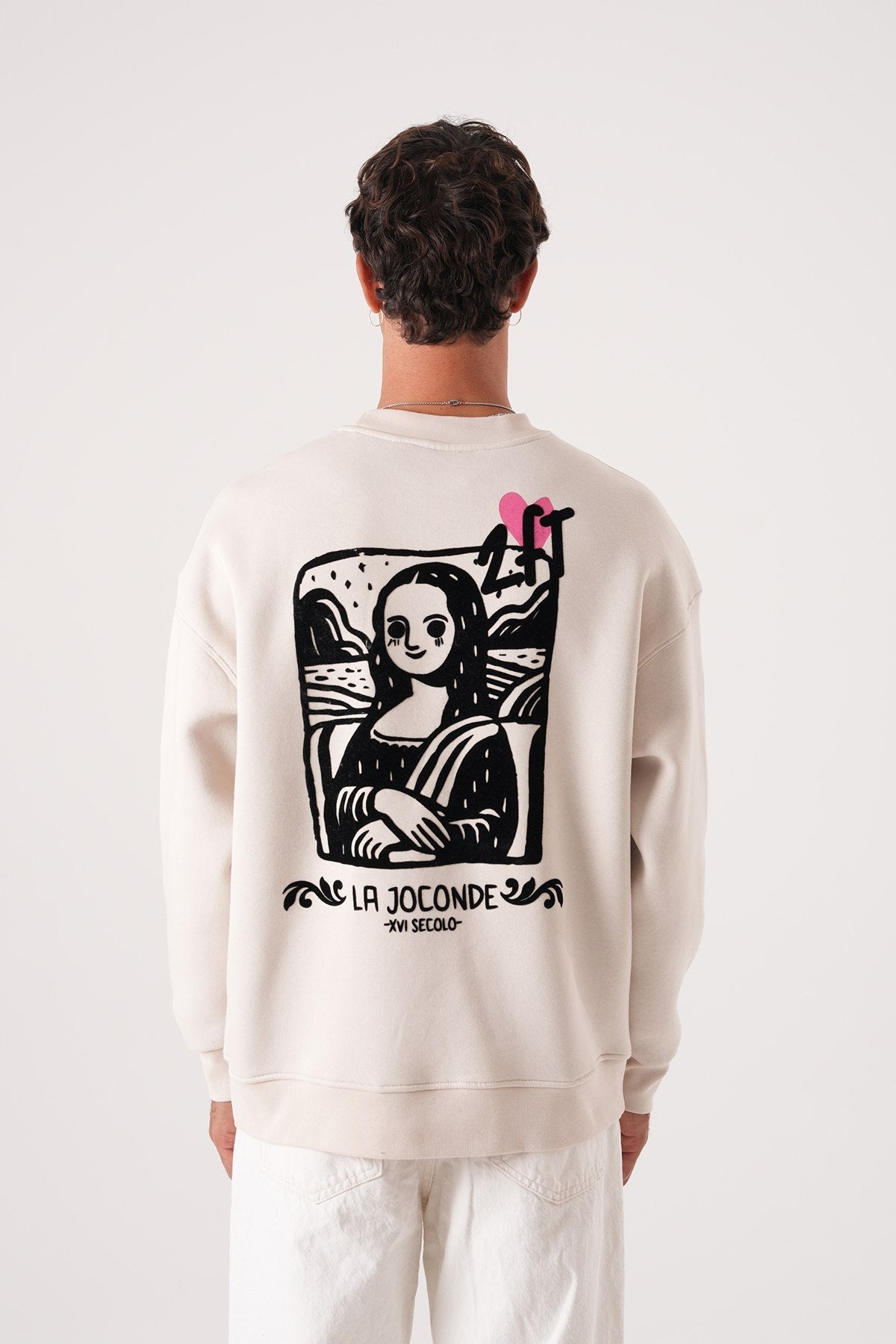 Unisex Oversized Mona Lisa Sweatshirt Withinblack