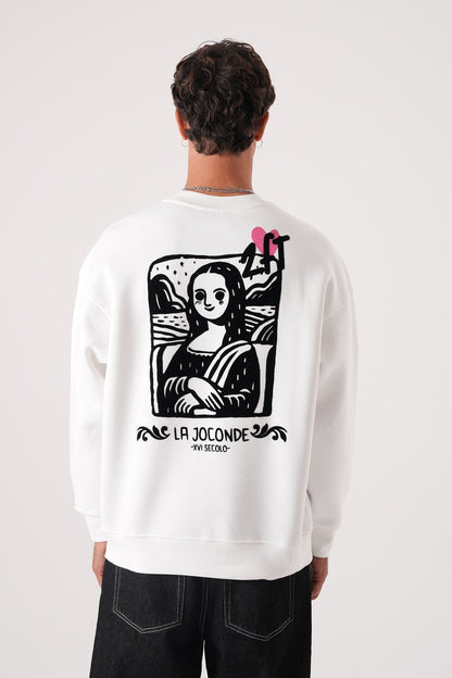 Unisex Oversized Mona Lisa Sweatshirt Withinblack