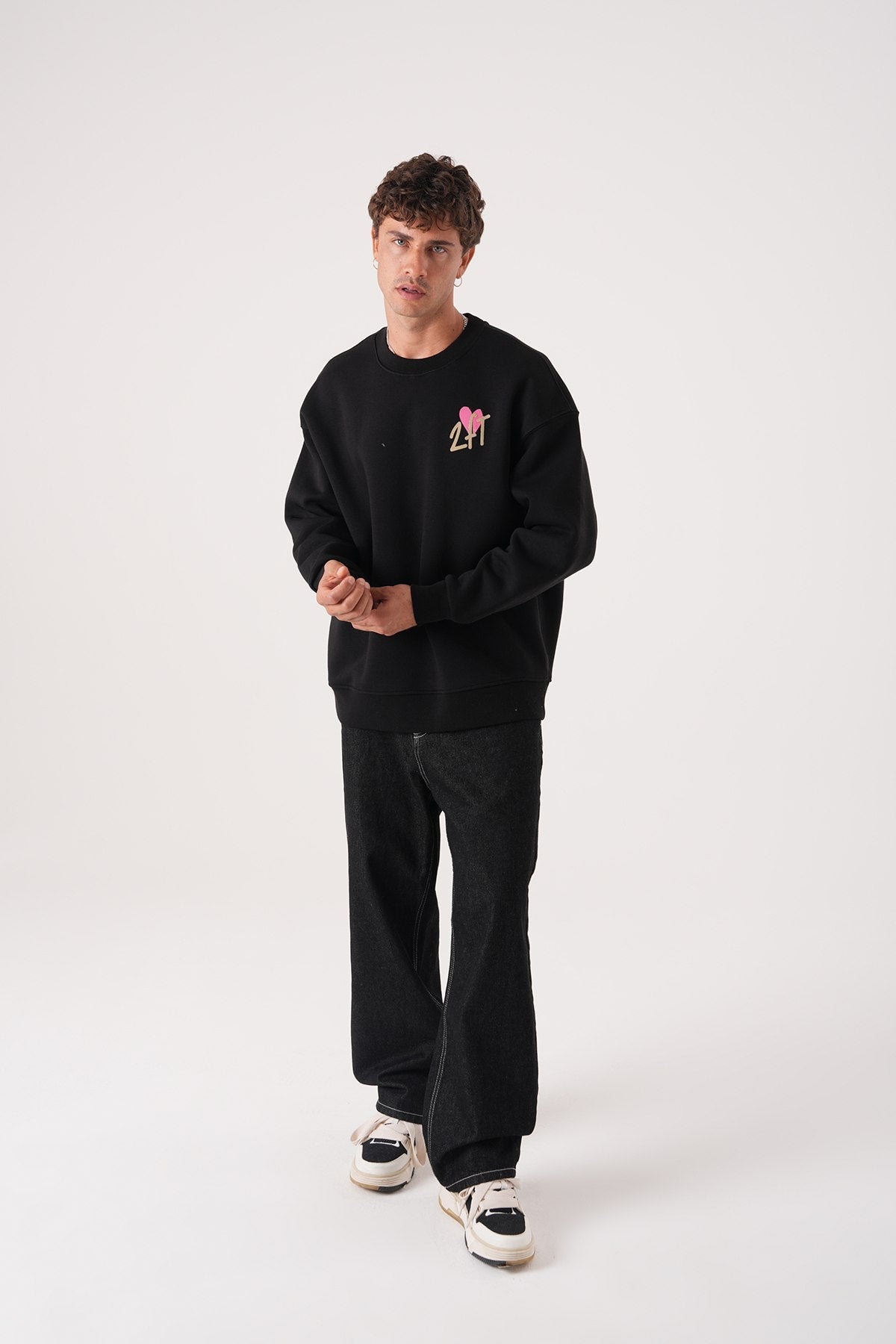 Unisex Oversized Mona Lisa Sweatshirt Withinblack