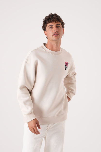 Unisex Oversized Mona Lisa Sweatshirt Withinblack