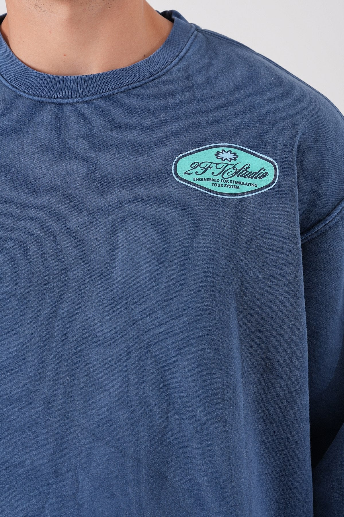 Unisex Washed Graphic Sweatshirt – "Reasonable" Back Print Withinblack