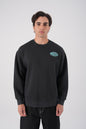 Unisex Washed Graphic Sweatshirt – "Reasonable" Back Print Withinblack