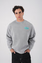 Unisex Washed Graphic Sweatshirt – "Reasonable" Back Print Withinblack