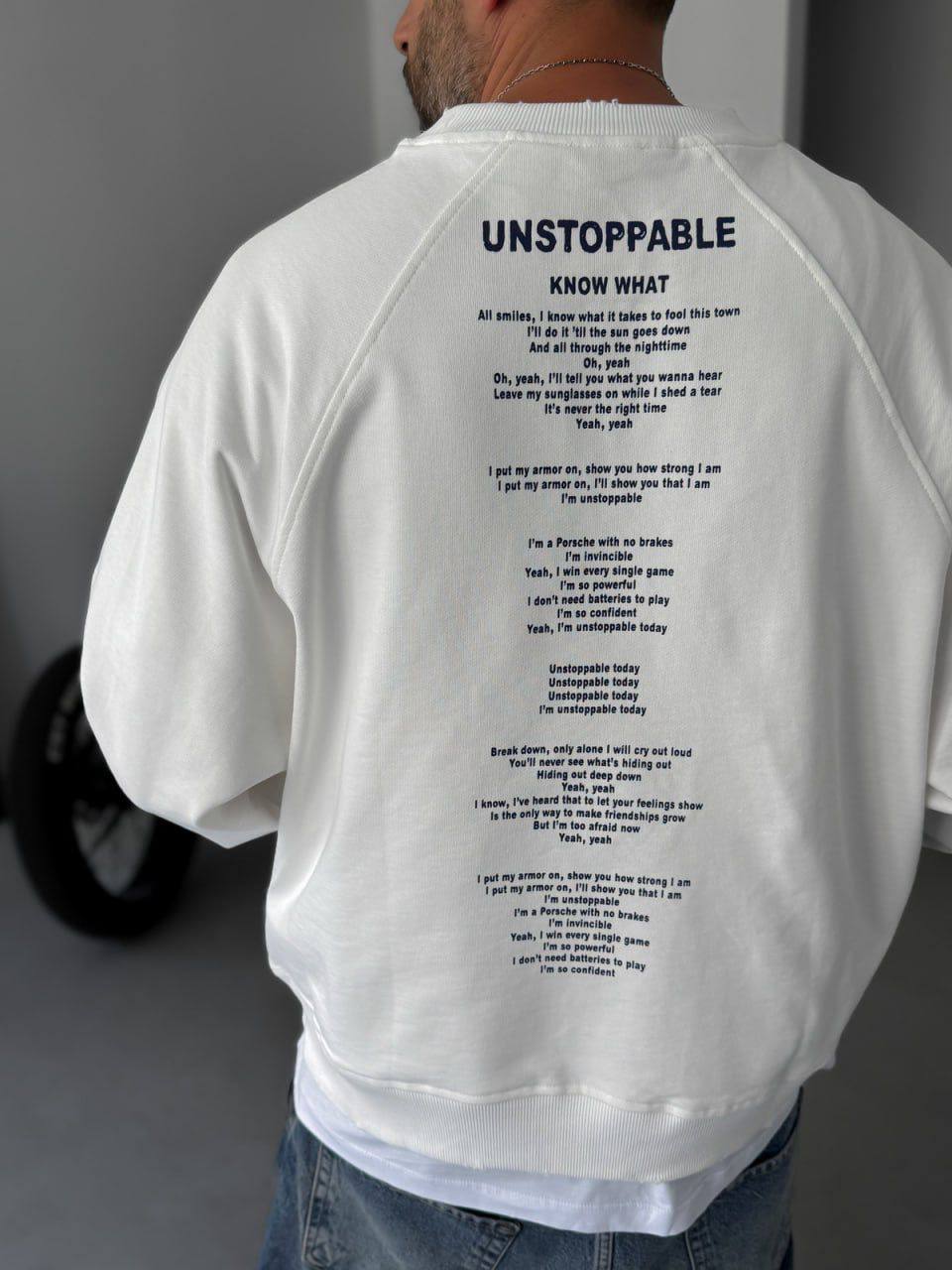 Unstoppable Lyrics Sweatshirt Withinblack
