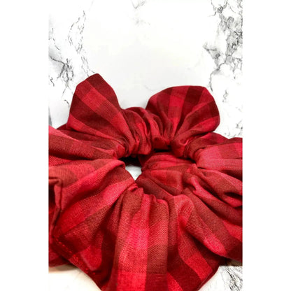 Red Plaid Scrunchie Enchanted Scrunch